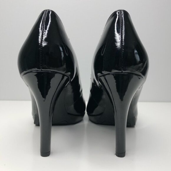 Franco Sarto Darren Black Almond Toe Heels Size 6 - Picture 5 of 7